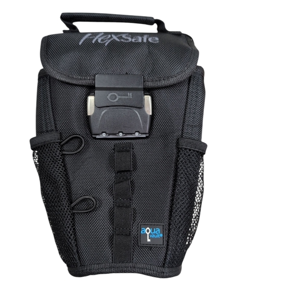 Aqua Vault Flex Safe Anti-Theft Portable Safe Purse Bag, NWT, Black - Picture 1 of 12